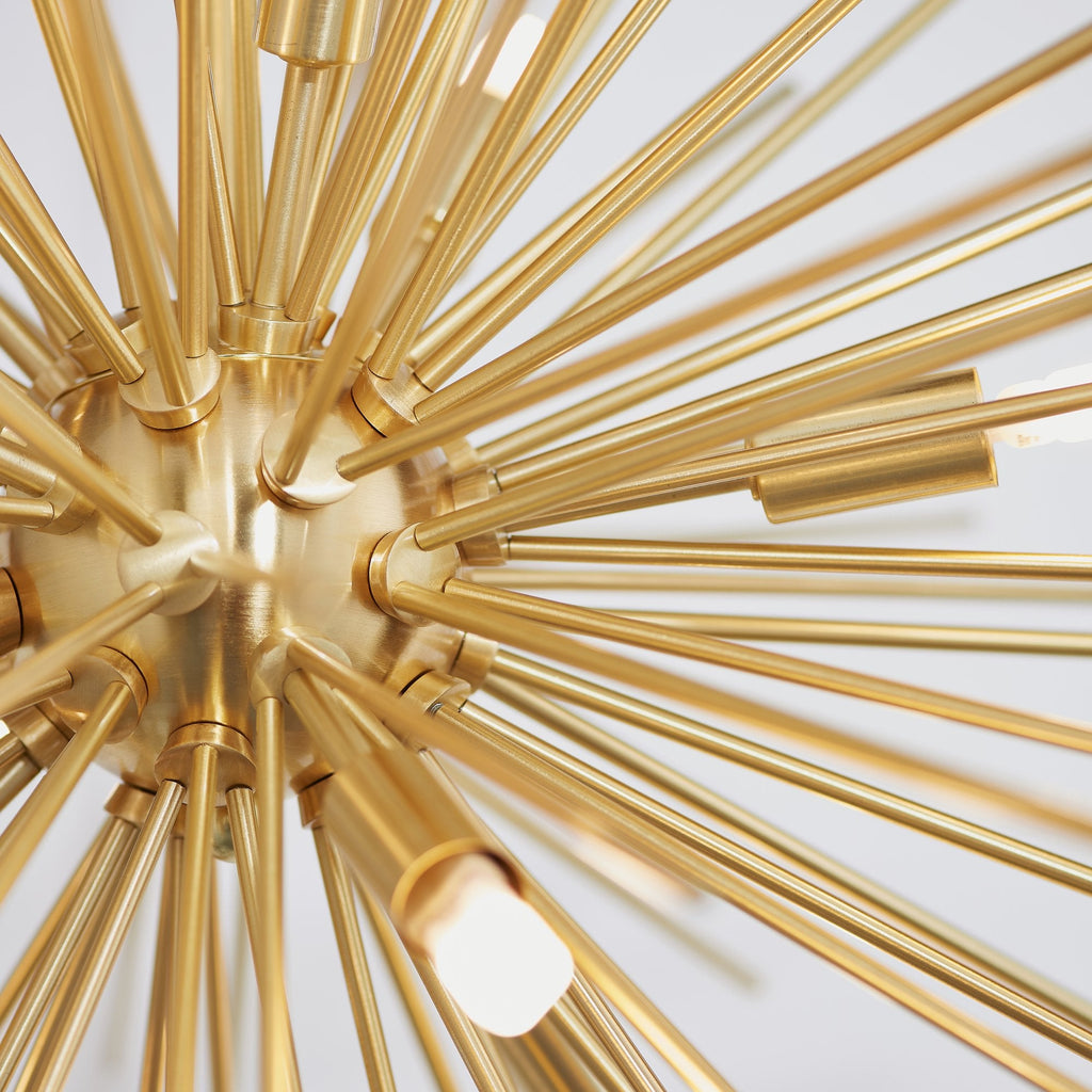 70575 Orta 9 Light Pendant Satin Brushed Gold