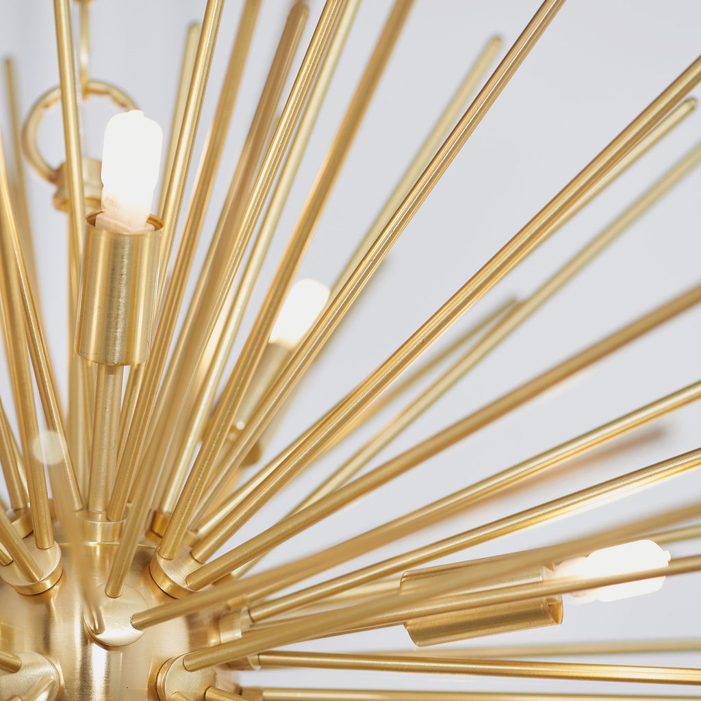 70575 Orta 9 Light Pendant Satin Brushed Gold