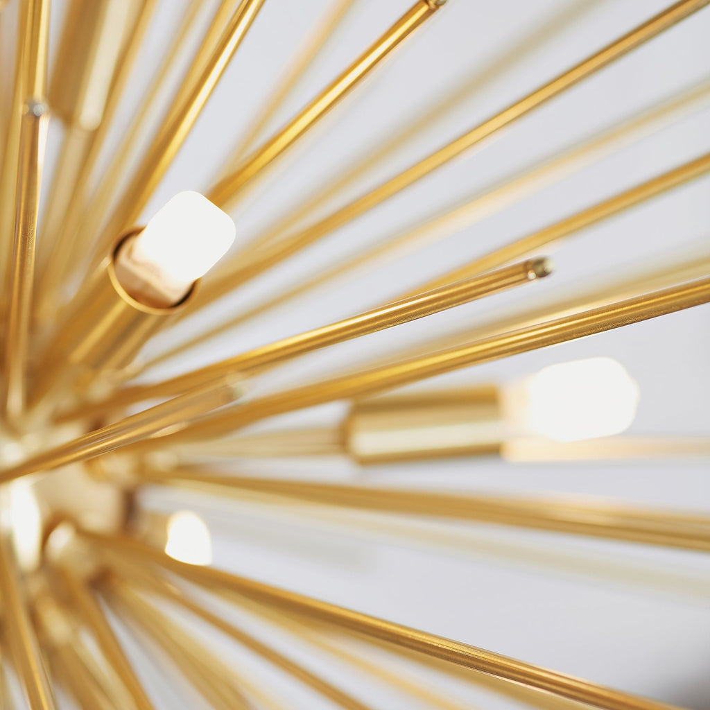 70575 Orta 9 Light Pendant Satin Brushed Gold