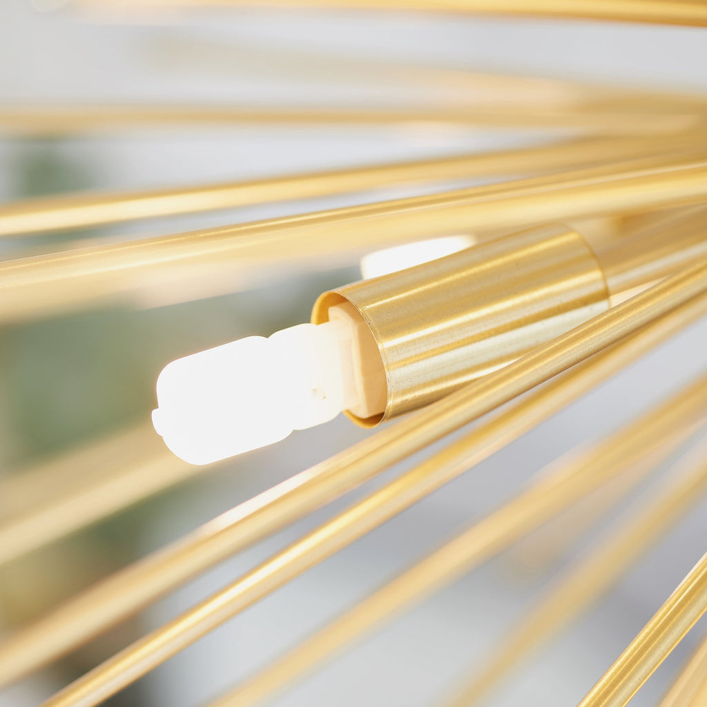70575 Orta 9 Light Pendant Satin Brushed Gold