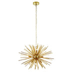 70575 Orta 9 Light Pendant Satin Brushed Gold