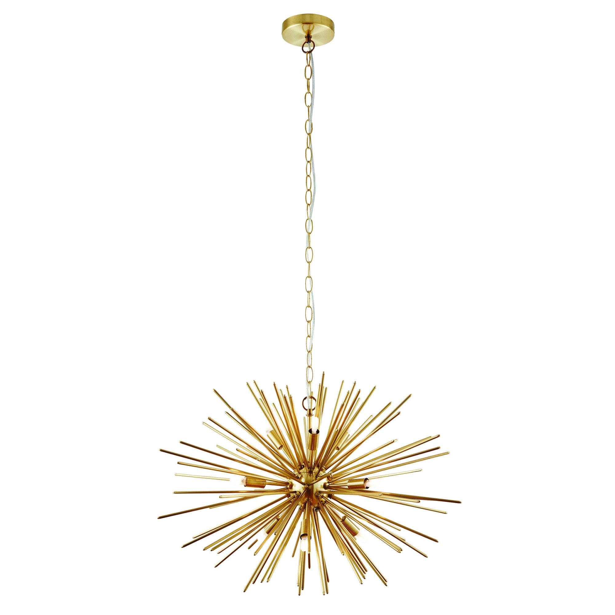 70575 Orta 9 Light Pendant Satin Brushed Gold