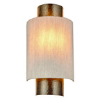 71308 Indara Wall Light Bronze And Linen Fabric