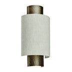 71308 Indara Wall Light Bronze And Linen Fabric