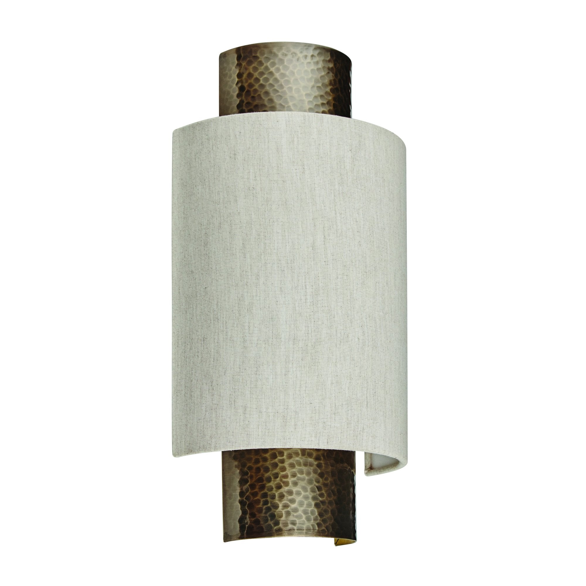 71308 Indara Wall Light Bronze And Linen Fabric