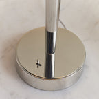 72175 Syon Table Lamp Nickel And Mink Faux Silk Shade