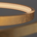 72479 Scribble LED Ring Pendant Gold Leaf Frosted Acrylic