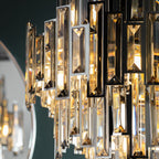 72744 Viviana 12 Light Pendant Chrome Champagne Crystal Drops