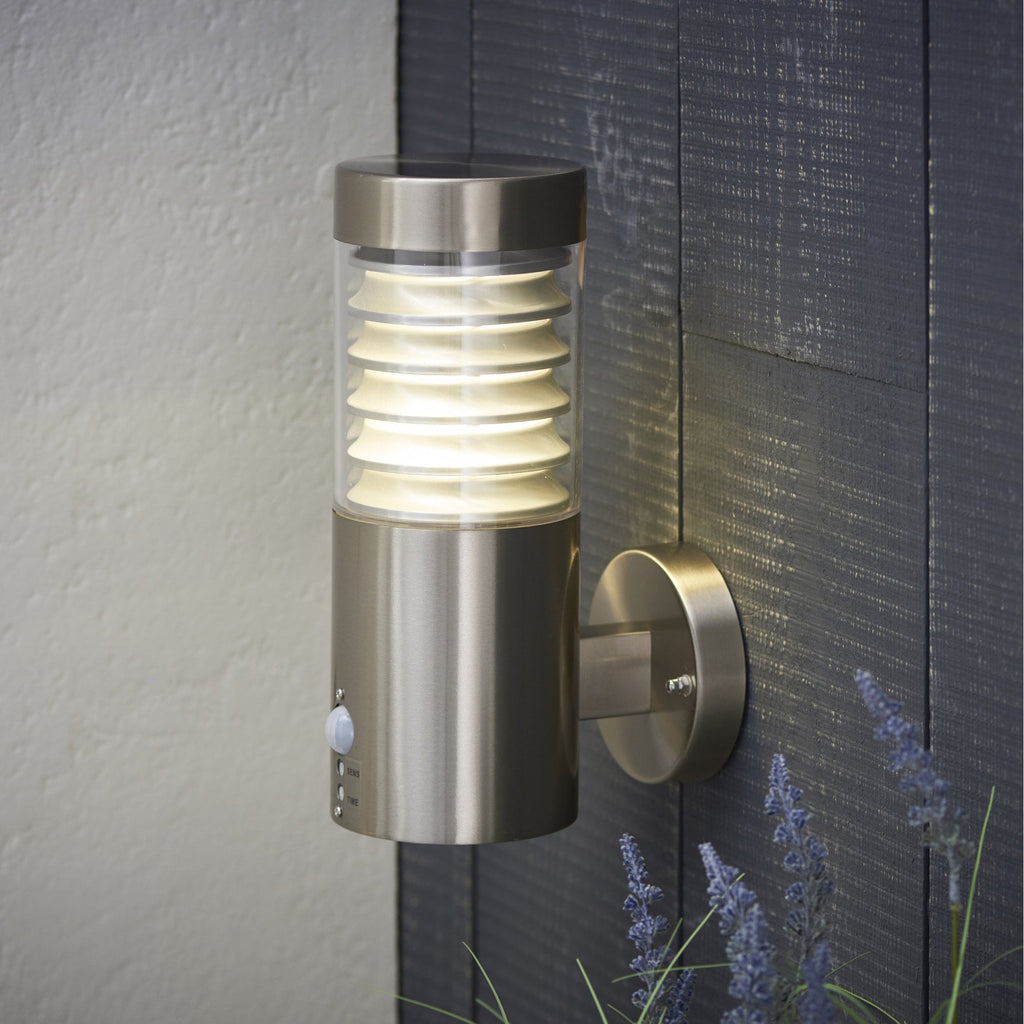 72916 Equinox LED PIR Outdoor Wall Light Stainless Steel