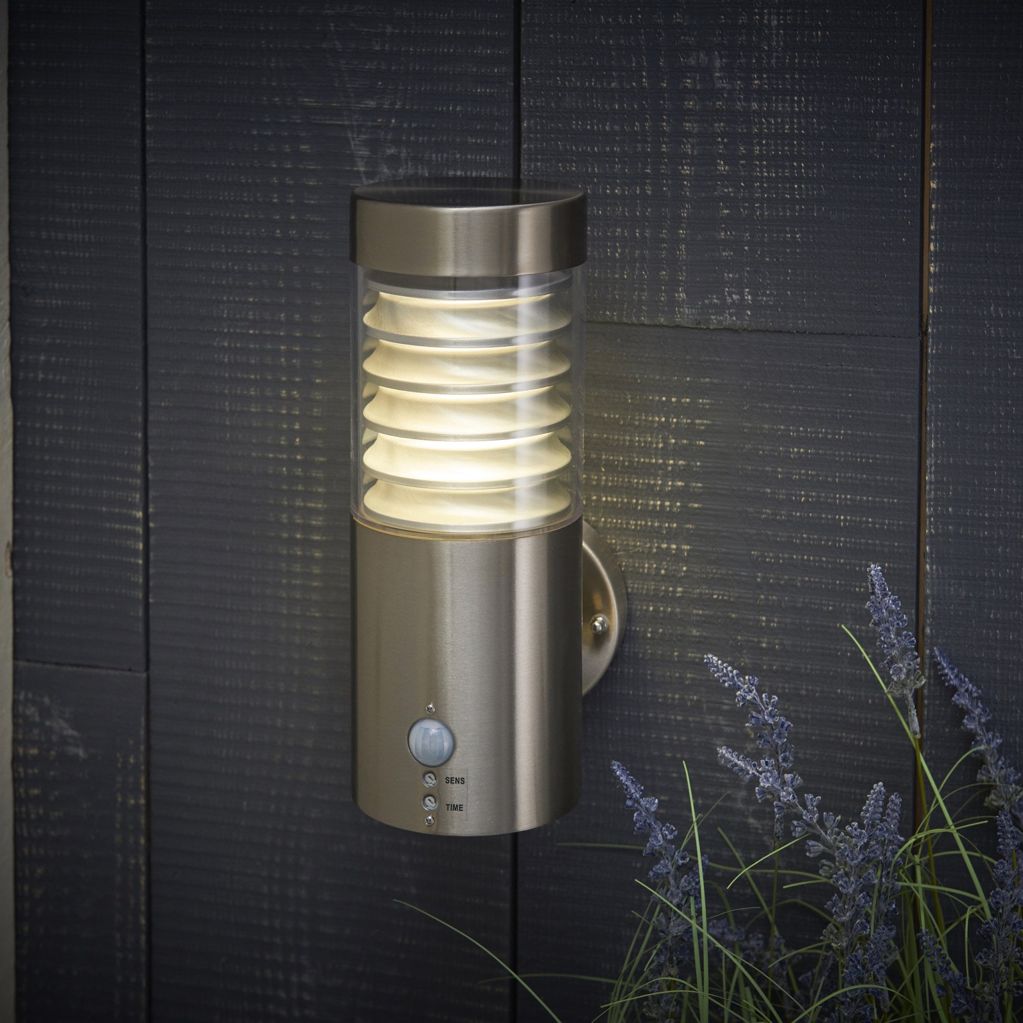 72916 Equinox LED PIR Outdoor Wall Light Stainless Steel
