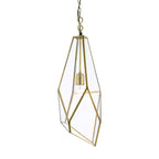 73117 Avery Pendant Antique Brass Clear Glass