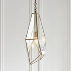 73117 Avery Pendant Antique Brass Clear Glass