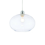 73974 Dimitri Non Electric Pendant Clear Glass With Bubbles