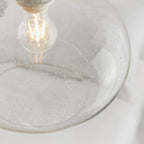 73974 Dimitri Non Electric Pendant Clear Glass With Bubbles