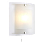 143-WB Blake 1 Light Wall Light Clear/frosted Glass & Chrome Plate (S)