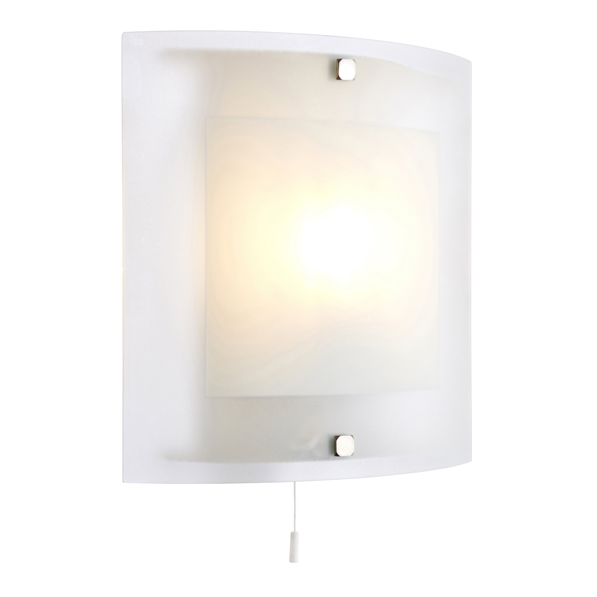 143-WB Blake 1 Light Wall Light Clear/frosted Glass & Chrome Plate (S)
