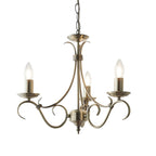 2030-3AN Bernice 3 Light Pendant Antique Brass Plate