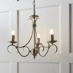 2030-3AN Bernice 3 Light Pendant Antique Brass Plate