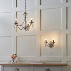2030-3AN Bernice 3 Light Pendant Antique Brass Plate