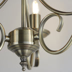 2030-3AN Bernice 3 Light Pendant Antique Brass Plate