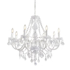 308-8CL Clarence 8 Light Pendant Clear Acrylic & Chrome Plate