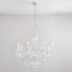 308-8CL Clarence 8 Light Pendant Clear Acrylic & Chrome Plate