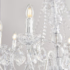 308-8CL Clarence 8 Light Pendant Clear Acrylic & Chrome Plate