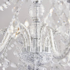308-8CL Clarence 8 Light Pendant Clear Acrylic & Chrome Plate