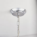 308-8CL Clarence 8 Light Pendant Clear Acrylic & Chrome Plate