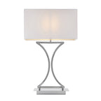 96930-TLCH Epalle 1 Light Table Lamp Chrome Plate & White Fabric
