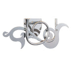 M0380 Acanto Wall Lamp 2 Light E14 Polished Chrome Black Shades