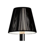 M0379/S Acanto Wall Lamp Switched 1 Light E14 Polished Chrome Black Shade