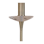 M0379AB/S Acanto Wall Lamp Switched 1 Light E14 Antique Brass Amber Cream Shade