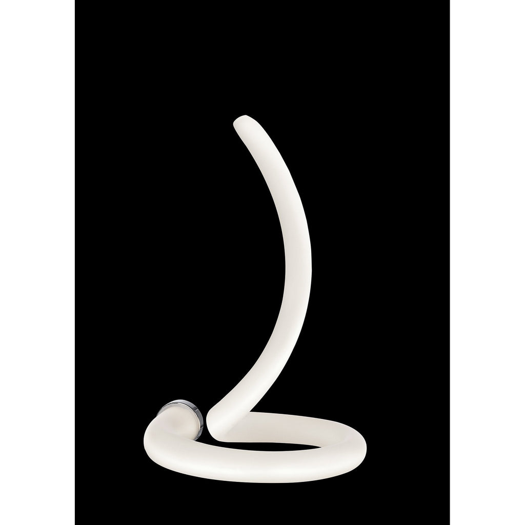 M6895 Adaggio Iris Crystal Table Lamp 8W LED Polished Chrome/Frosted White