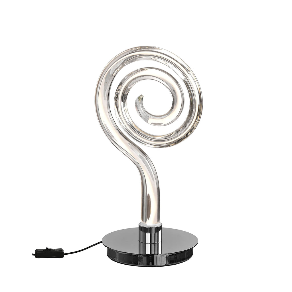 M6892 Adaggio Iris Crystal Table Lamp 10W LED Polished Chrome/Clear