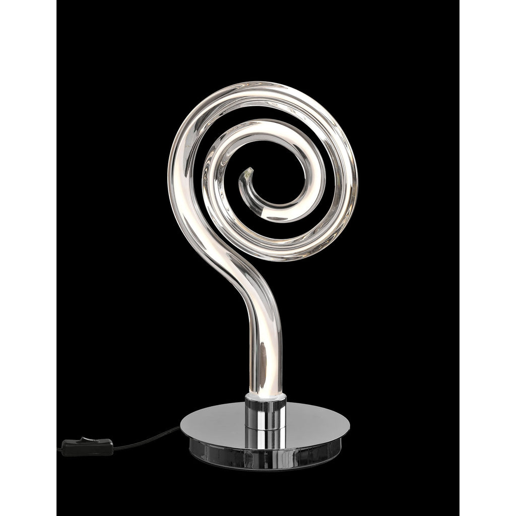 M6892 Adaggio Iris Crystal Table Lamp 10W LED Polished Chrome/Clear