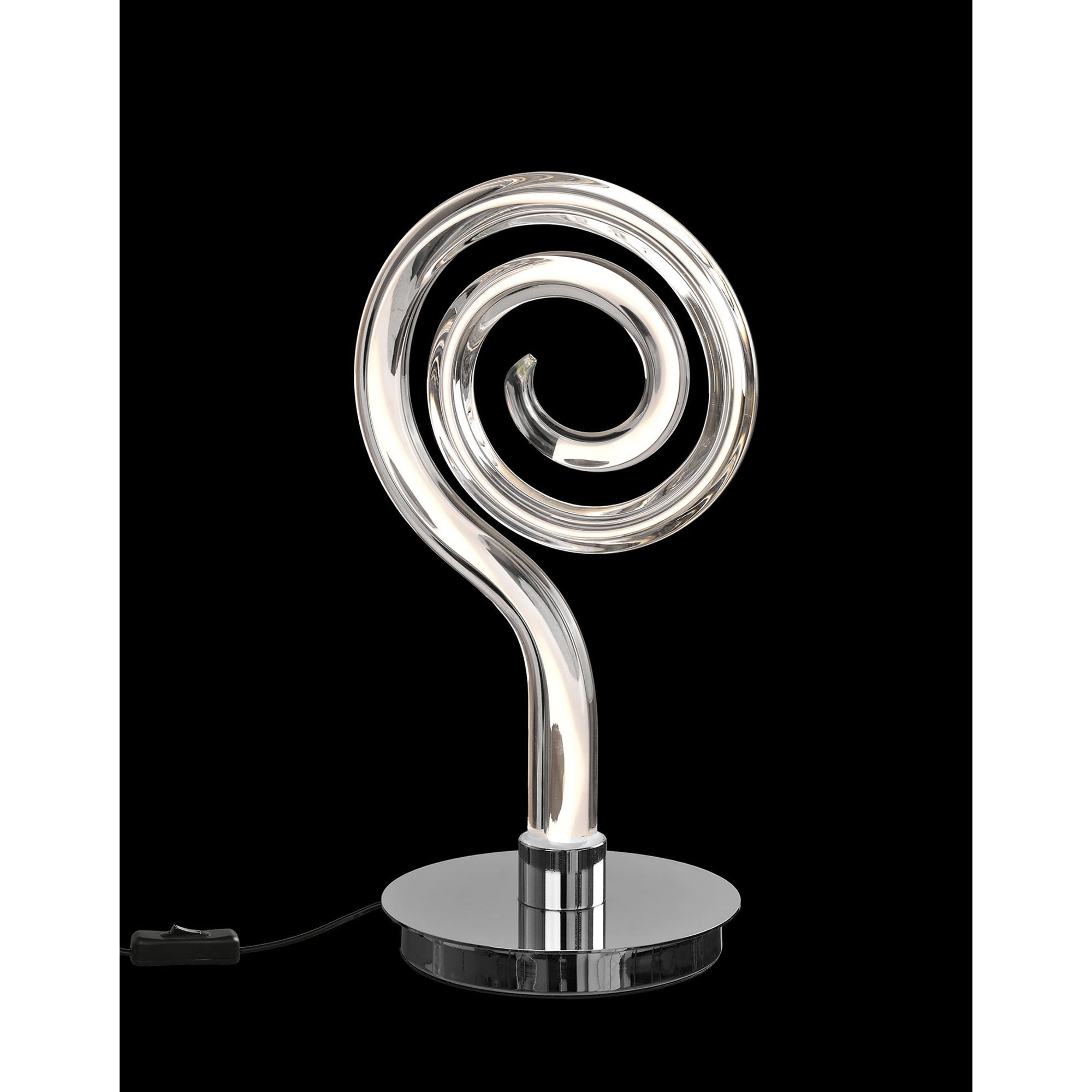 M6892 Adaggio Iris Crystal Table Lamp 10W LED Polished Chrome/Clear