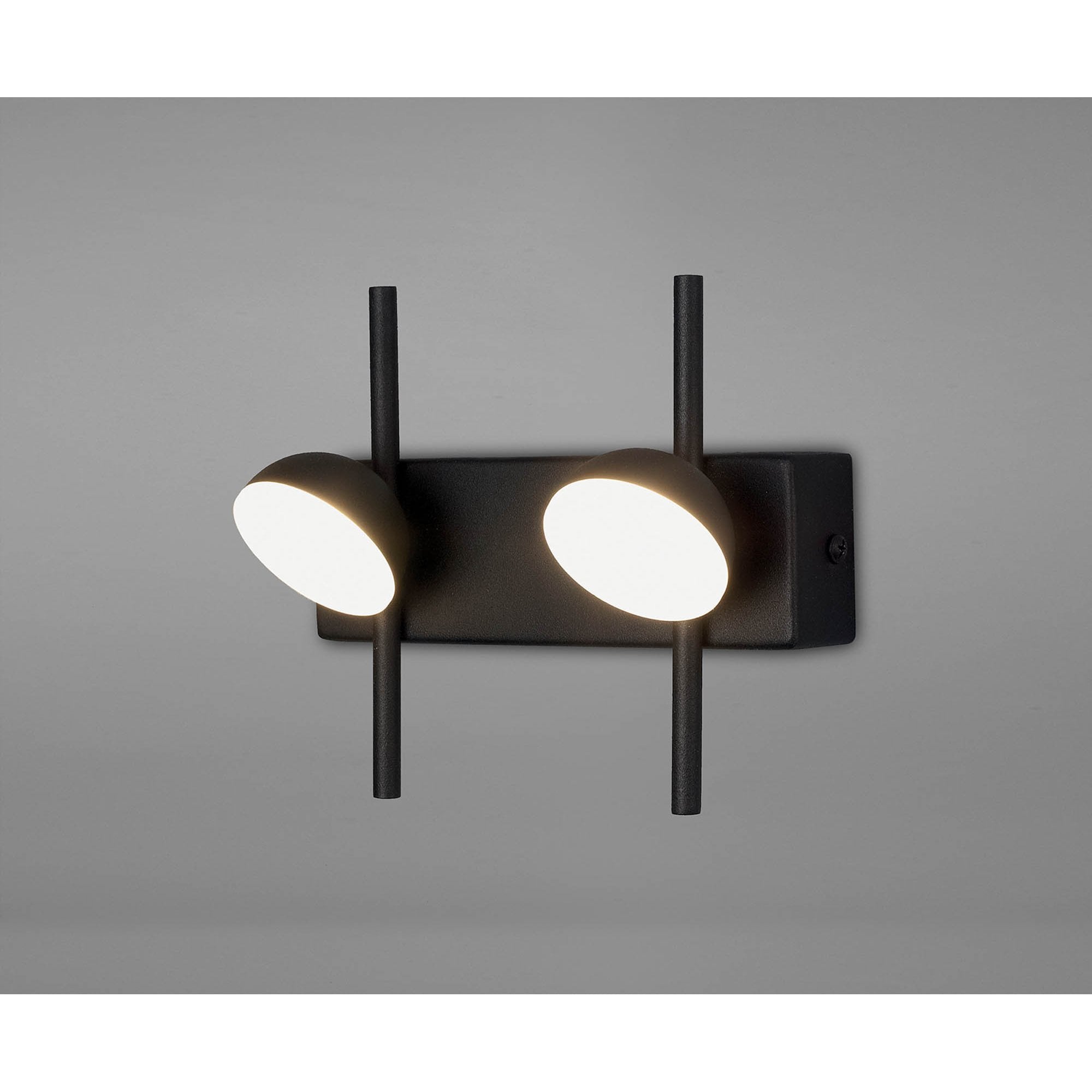 M6420 Adn 2 Light Wall Lamp 6W LED Black