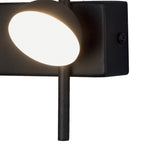 M6420 Adn 2 Light Wall Lamp 6W LED Black