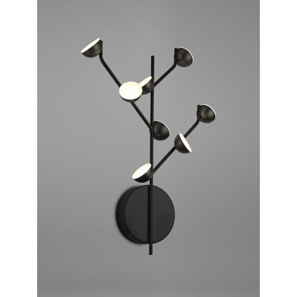 M6419 Adn 8 Light Wall Lamp 24W LED Black