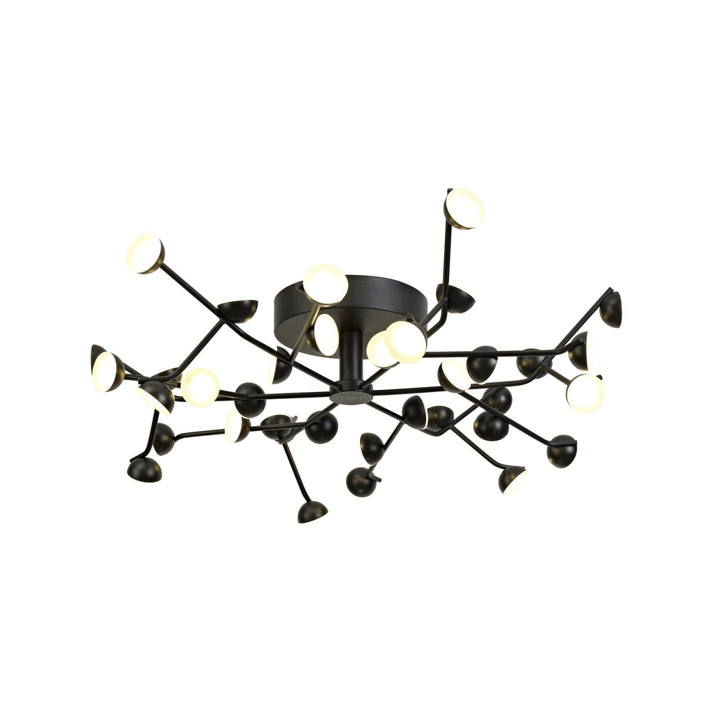 M6422 Adn 36 Light Ceiling Round 74cm 100W LED Black