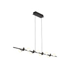M6418 Adn 12 Light Linear Pendant 100cm 36W LED Black