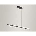 M6418 Adn 12 Light Linear Pendant 100cm 36W LED Black