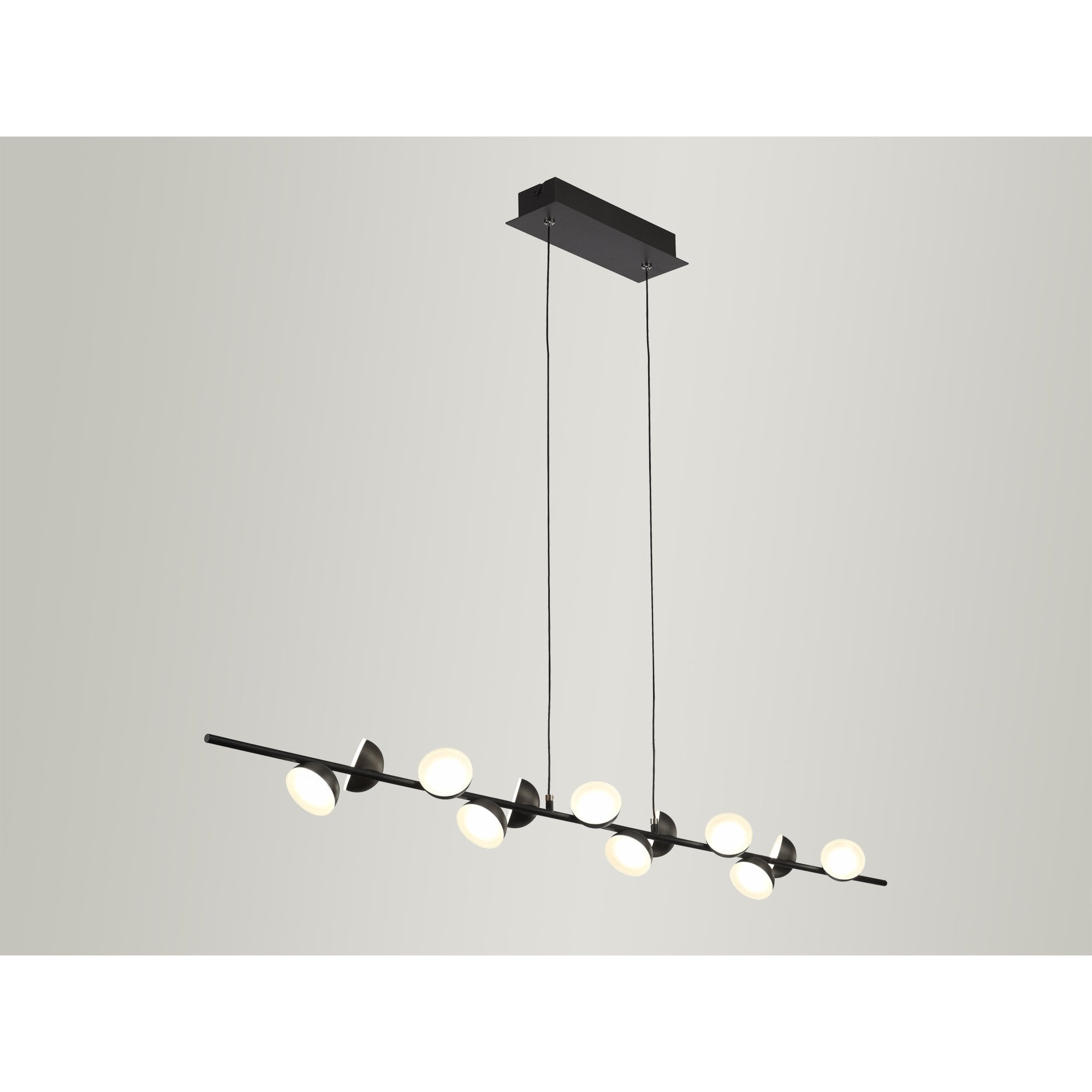 M6418 Adn 12 Light Linear Pendant 100cm 36W LED Black