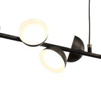 M6418 Adn 12 Light Linear Pendant 100cm 36W LED Black