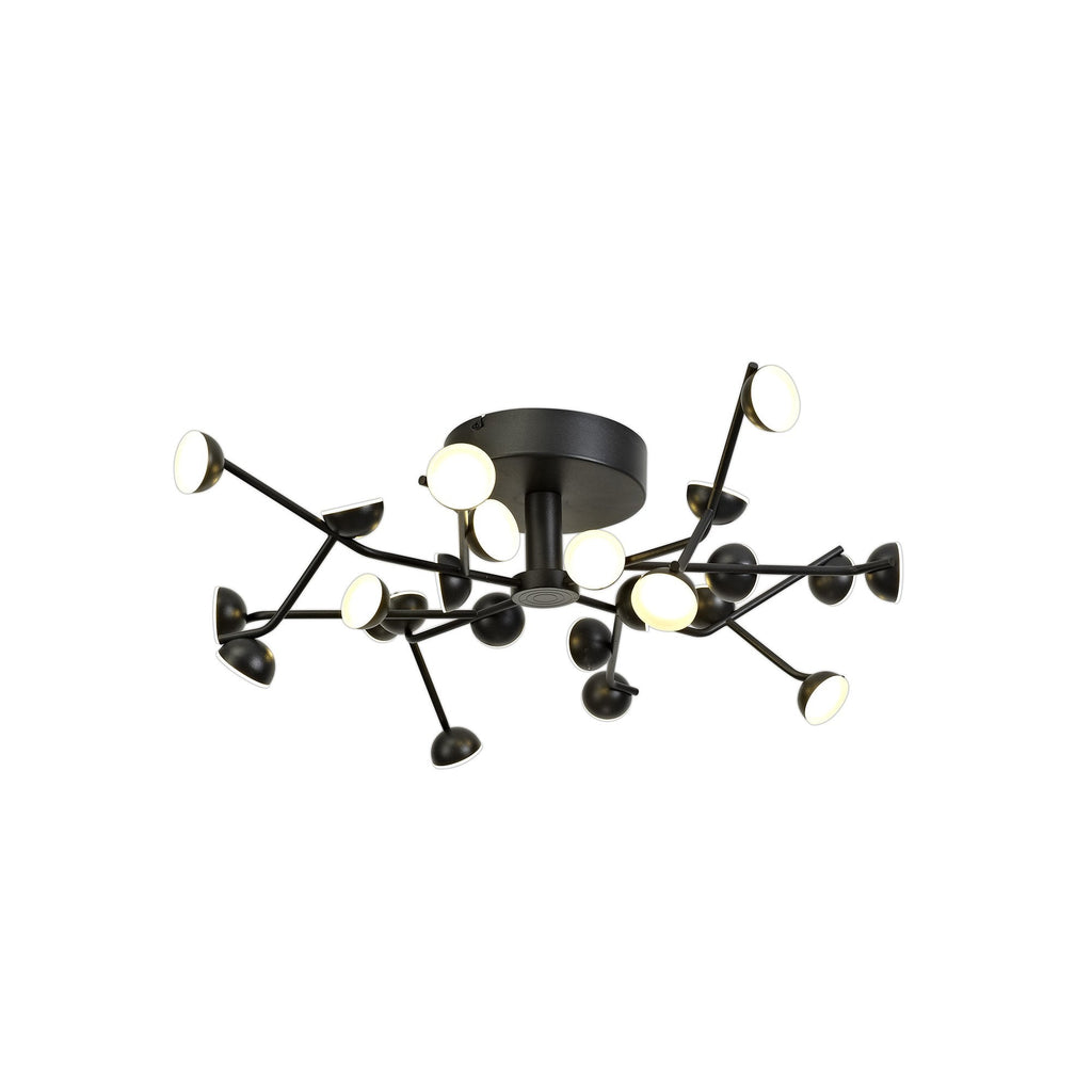 M6423 Adn 24 Light Ceiling Round 65.8cm 72W LED Black