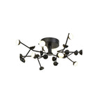 M6423 Adn 24 Light Ceiling Round 65.8cm 72W LED Black