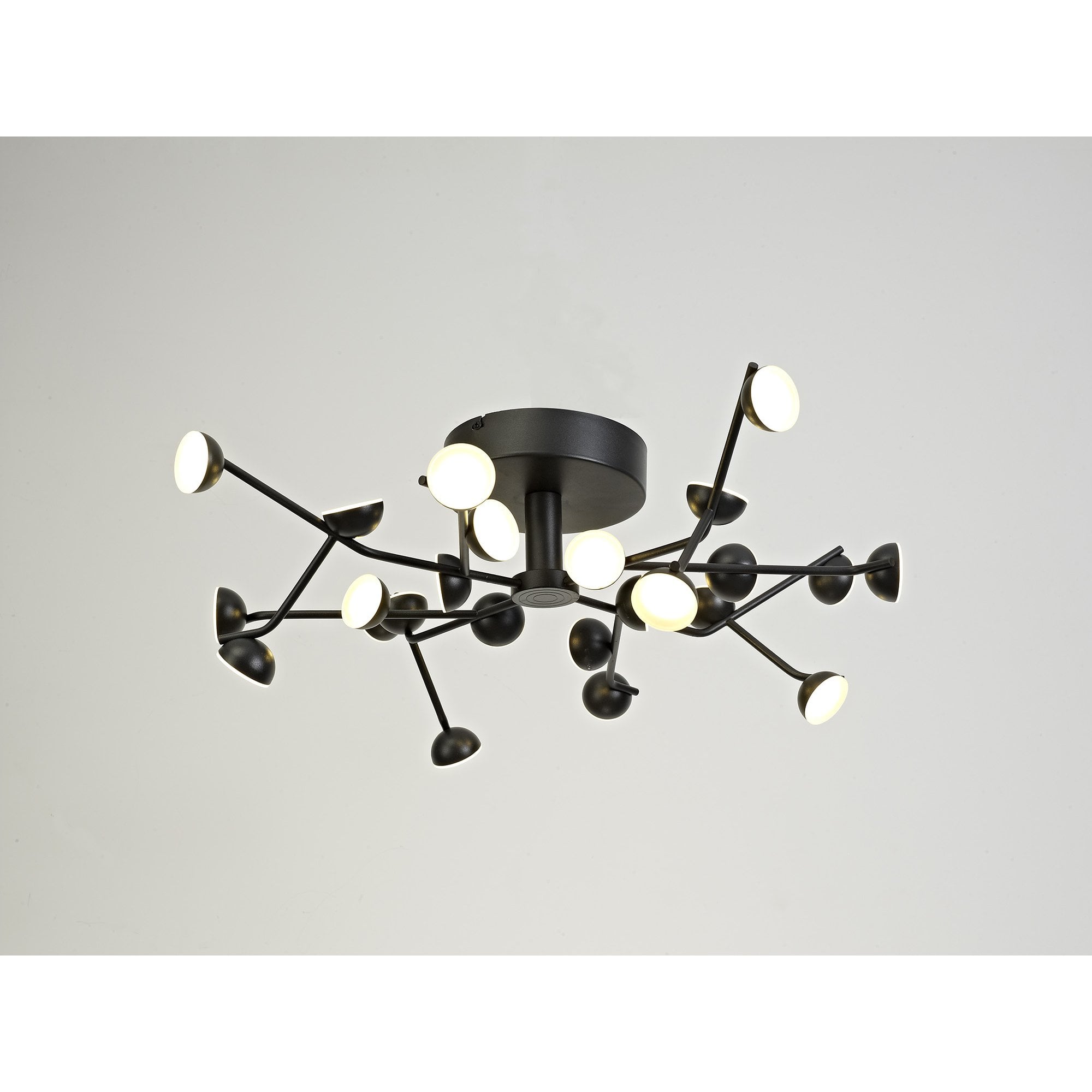 M6423 Adn 24 Light Ceiling Round 65.8cm 72W LED Black