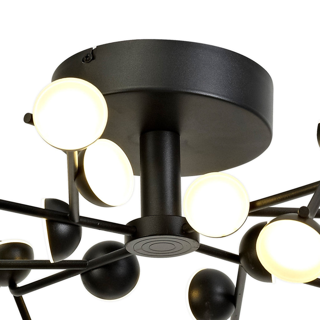 M6423 Adn 24 Light Ceiling Round 65.8cm 72W LED Black