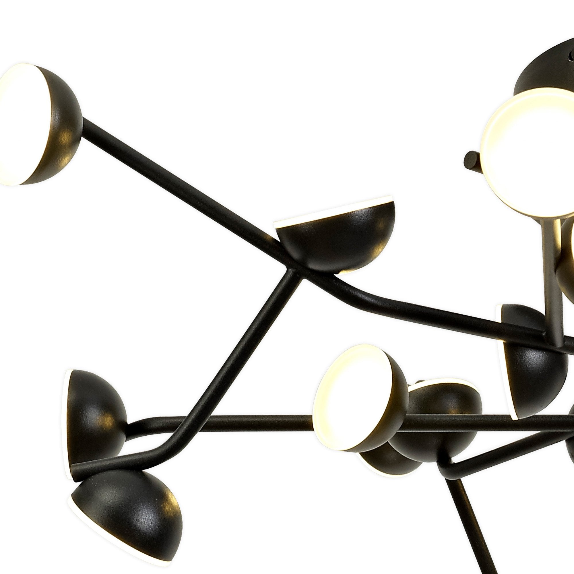 M6423 Adn 24 Light Ceiling Round 65.8cm 72W LED Black